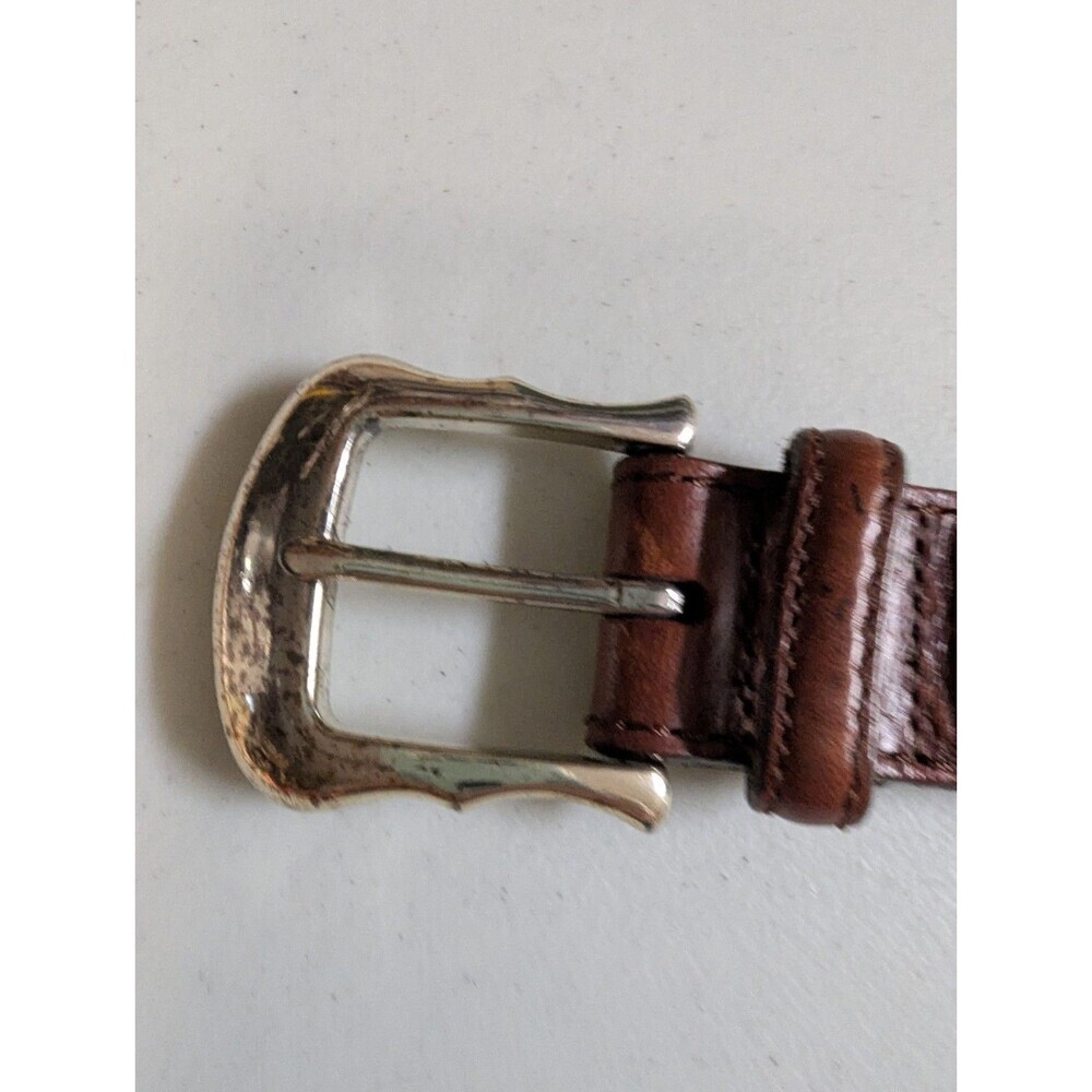 Vtg 90s Brighton Braided Leather Animal Charm Belt Safari Zoo 30Description: - Picture 6 of 13